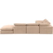 Meridian Furniture Comfy Beige Velvet 6-Pc. Modular Sectional