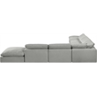 Meridian Furniture Comfy Grey Linen Textured Fabric 7-Pc. Modular Sectional
