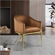 Meridian Furniture Xavier Saddle Velvet Dining Chair