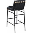 Meridian Furniture Burke Black Vegan Leather Bar Stool