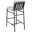 Meridian Furniture Burke Cream Boucle Fabric Bar Stool