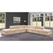 Meridian Furniture Comfy Beige Velvet 7-Pc. Modular Sectional