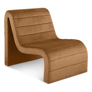 Meridian Furniture Ivy Saddle Velvet Accent Chair