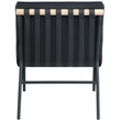 Meridian Furniture Burke Black Vegan Leather Accent Chair