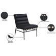 Meridian Furniture Burke Black Vegan Leather Accent Chair