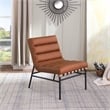 Meridian Furniture Burke Cognac Vegan Leather Accent Chair