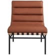 Meridian Furniture Burke Cognac Vegan Leather Accent Chair