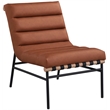 Meridian Furniture Burke Cognac Vegan Leather Accent Chair