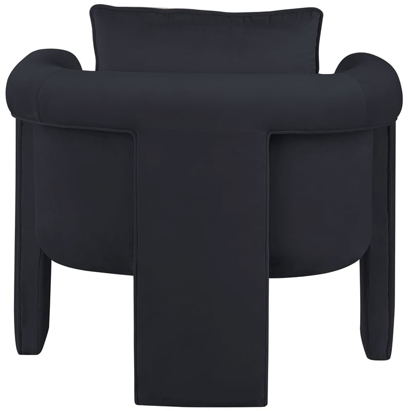 Meridian Furniture Sloan Black Velvet Accent Chair
