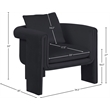 Meridian Furniture Sloan Black Velvet Accent Chair