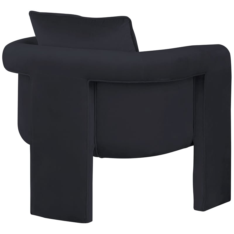 Meridian Furniture Sloan Black Velvet Accent Chair