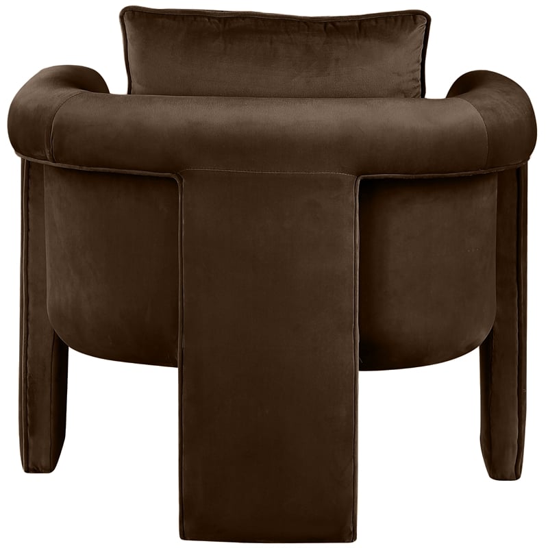 Meridian Furniture Sloan Brown Velvet Accent Chair