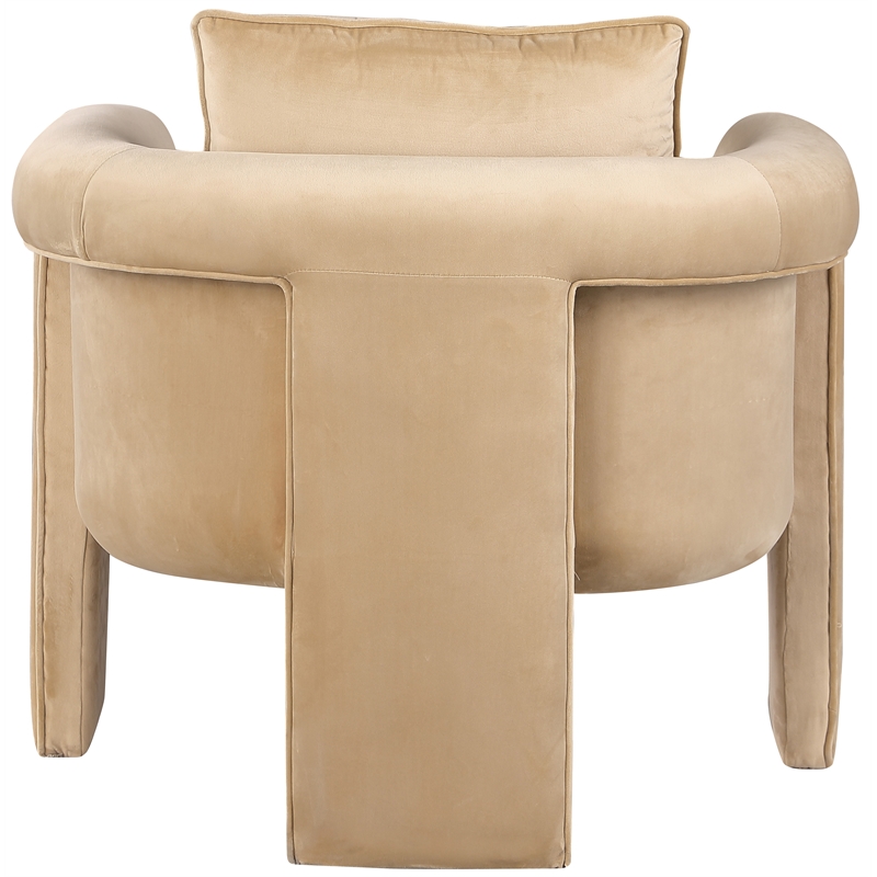 Meridian Furniture Sloan Camel Velvet Accent Chair