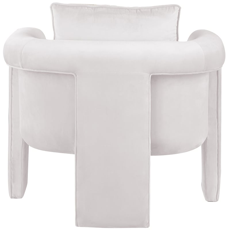 Meridian Furniture Sloan Cream Velvet Accent Chair