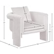 Meridian Furniture Sloan Cream Velvet Accent Chair
