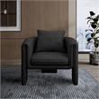 Meridian Furniture Stylus Black Boucle Fabric Accent Chair