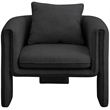 Meridian Furniture Stylus Black Boucle Fabric Accent Chair