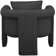 Meridian Furniture Stylus Black Boucle Fabric Accent Chair