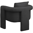 Meridian Furniture Stylus Black Boucle Fabric Accent Chair