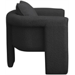 Meridian Furniture Stylus Black Boucle Fabric Accent Chair