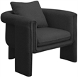 Meridian Furniture Stylus Black Boucle Fabric Accent Chair