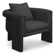 Meridian Furniture Stylus Black Boucle Fabric Accent Chair