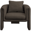 Meridian Furniture Stylus Brown Boucle Fabric Accent Chair
