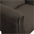 Meridian Furniture Stylus Brown Boucle Fabric Accent Chair