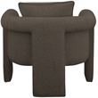 Meridian Furniture Stylus Brown Boucle Fabric Accent Chair
