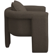 Meridian Furniture Stylus Brown Boucle Fabric Accent Chair