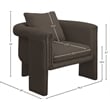 Meridian Furniture Stylus Brown Boucle Fabric Accent Chair