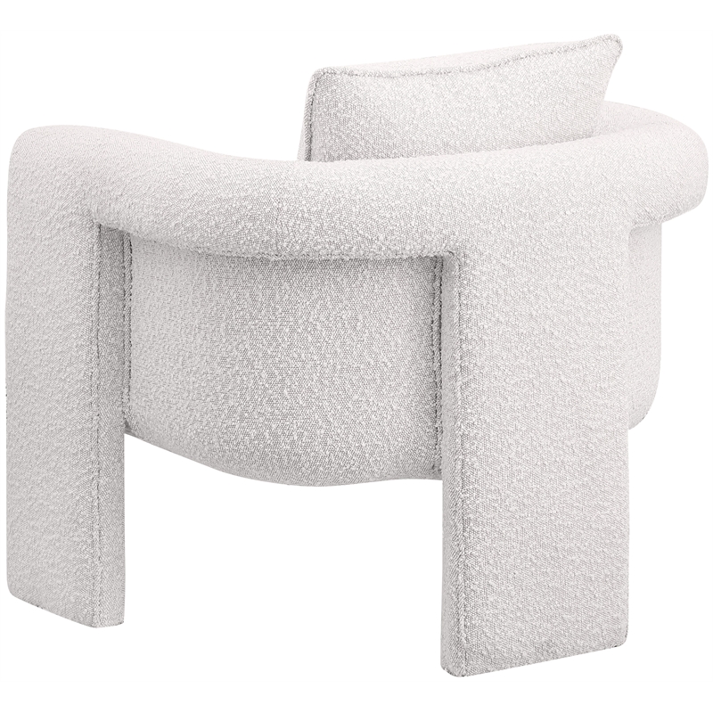 Meridian Furniture Stylus Cream Boucle Fabric Accent Chair