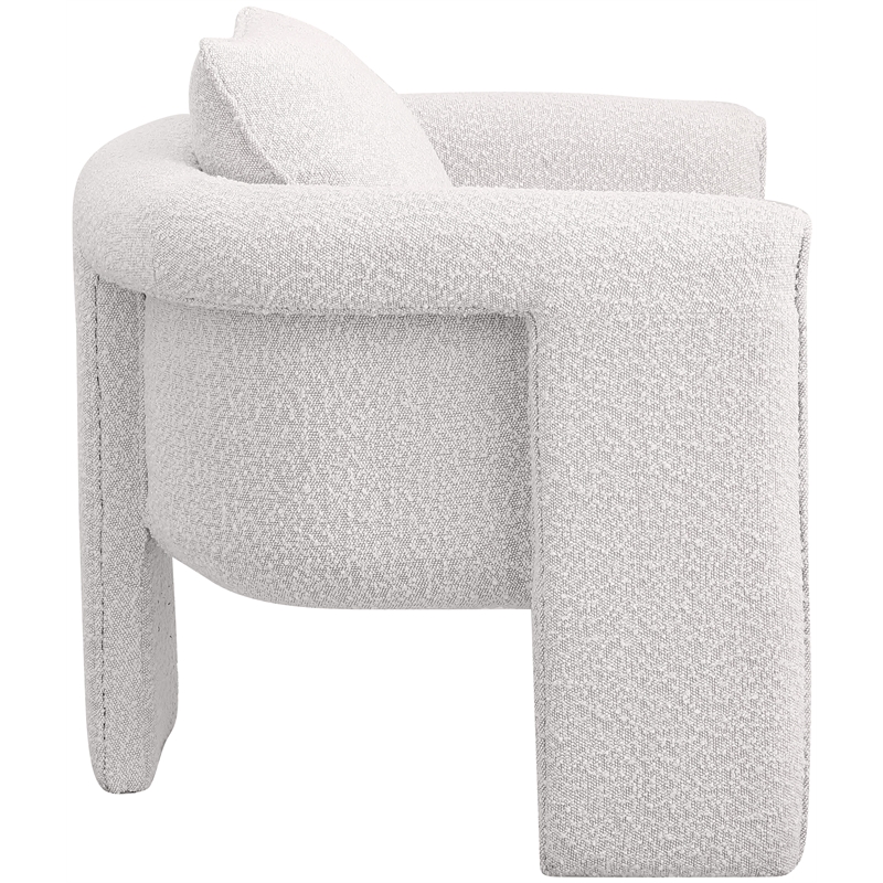 Meridian Furniture Stylus Cream Boucle Fabric Accent Chair