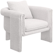 Meridian Furniture Stylus Cream Boucle Fabric Accent Chair