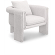 Meridian Furniture Stylus Cream Boucle Fabric Accent Chair