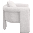 Meridian Furniture Stylus Cream Boucle Fabric Accent Chair