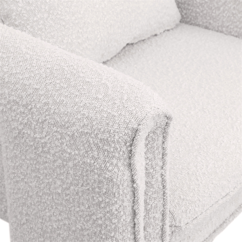 Meridian Furniture Stylus Cream Boucle Fabric Accent Chair