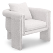 Meridian Furniture Stylus Cream Boucle Fabric Accent Chair