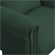 Meridian Furniture Stylus Green Boucle Fabric Accent Chair