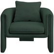Meridian Furniture Stylus Green Boucle Fabric Accent Chair