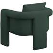 Meridian Furniture Stylus Green Boucle Fabric Accent Chair