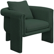 Meridian Furniture Stylus Green Boucle Fabric Accent Chair