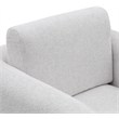 Meridian Furniture Alessandra Cream Chenille Fabric Swivel Accent Chair