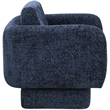 Meridian Furniture Alessandra Navy Chenille Fabric Swivel Accent Chair