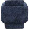 Meridian Furniture Alessandra Navy Chenille Fabric Swivel Accent Chair