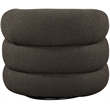 Meridian Furniture Roxbury Brown Boucle Fabric Swivel Accent Chair