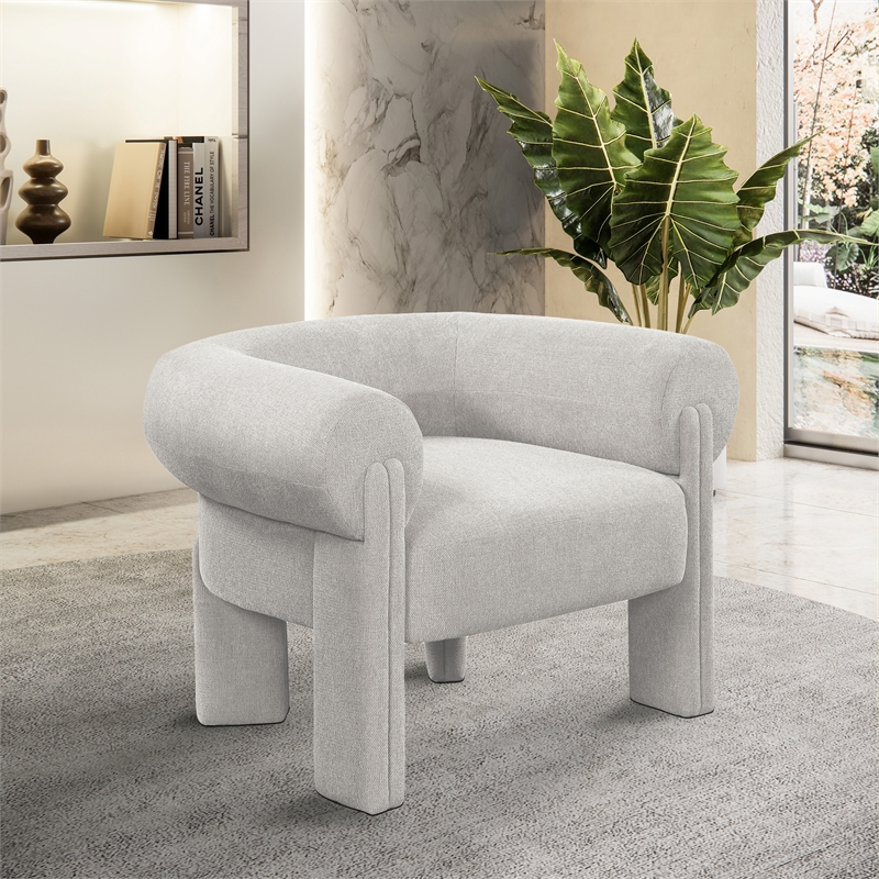 Meridian Furniture Stefano Beige Fabric Accent Chair
