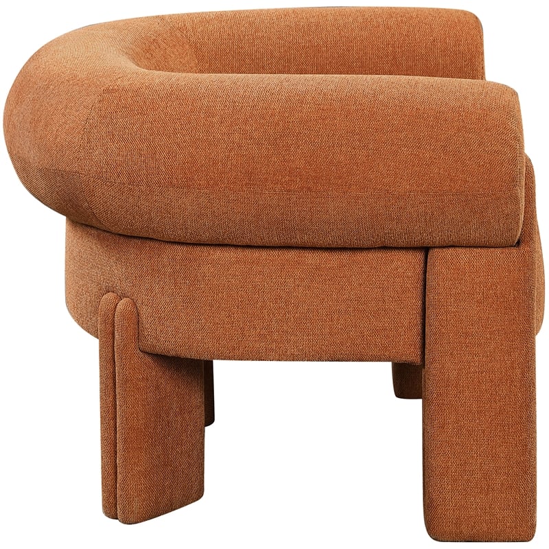 Meridian Furniture Stefano Cognac Fabric Accent Chair