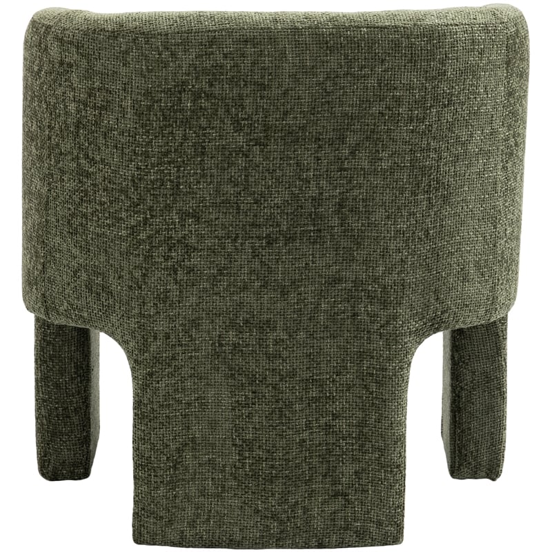 Meridian Furniture Sawyer Green Chenille Fabric Accent Chair