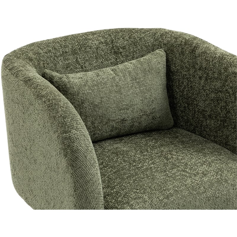 Meridian Furniture Sawyer Green Chenille Fabric Accent Chair